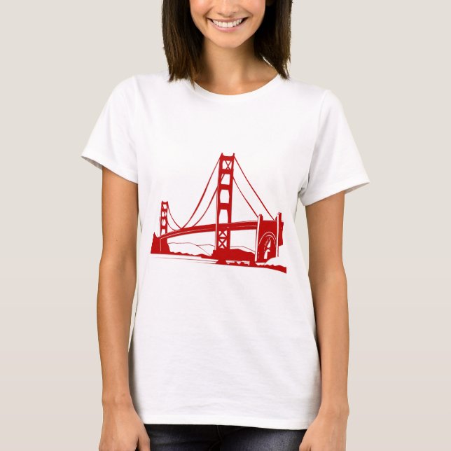 T-shirt Golden gate bridge - San Francisco, CA (Devant)
