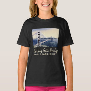 T-shirt Golden Gate Bridge San Francisco Watercolor Art