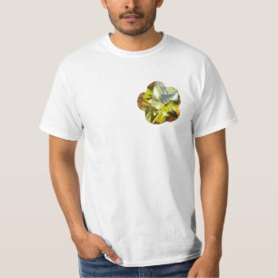 T-shirt Golden Glow - Design de fleurs de pierre jaune