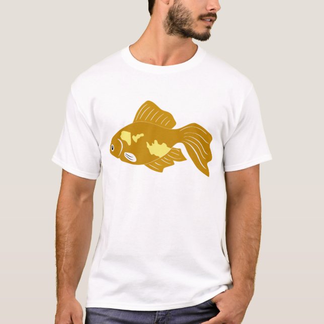 T-shirt Golden Guppy Fish Cute Tropical Aquarium Fish (Devant)