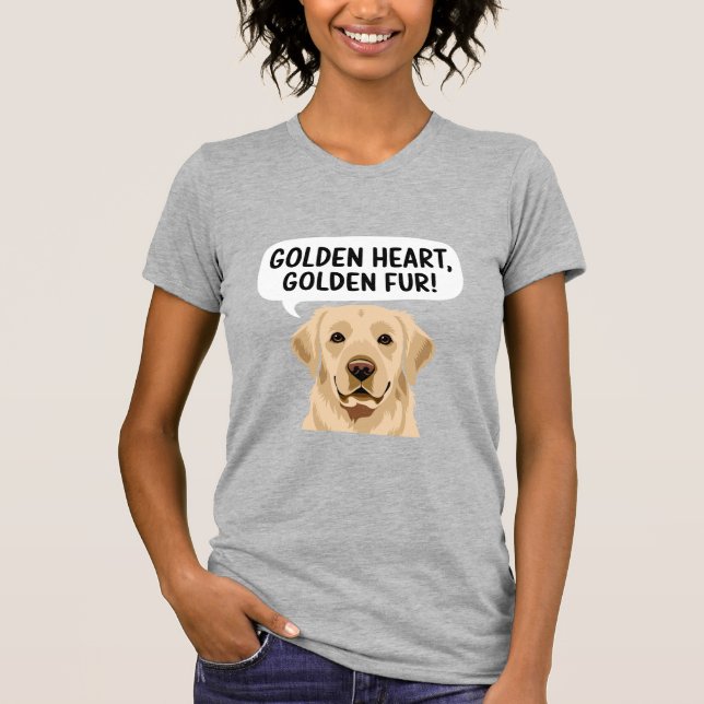 T-shirt Golden Heart Retriever (Devant)