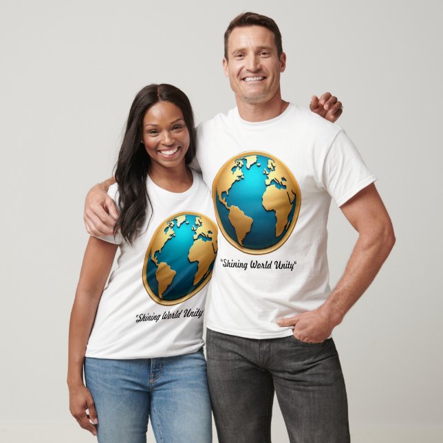 T-shirt "Golden Horizon Globe" (Unisexe)