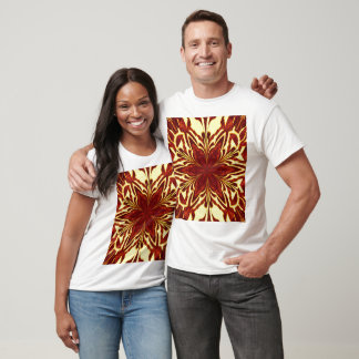 T-shirt Golden Orange Jasmine Bohemian Floral Graphic