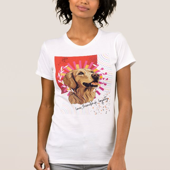 T-shirt Golden retriever (Devant)