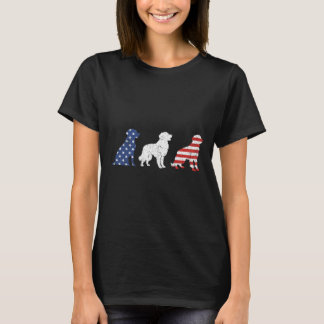 T-shirt Golden Retriever 4 juillet Merica