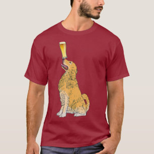 T-shirt Golden Retriever Beer Amateurs de la bière artisan