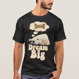 T-shirt Golden Retriever Chien Dream Big