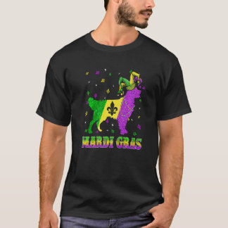 T-shirt Golden Retriever Chien Mardi Gras Carnaval Bouffon
