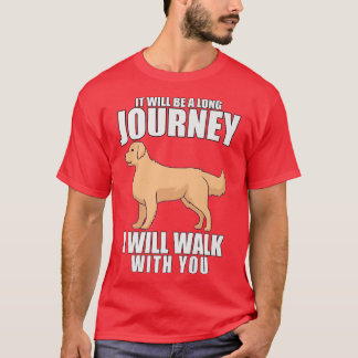 T-shirt Golden Retriever Chien Propriétaire Je Marcherai A