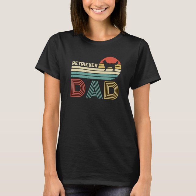 T-shirt Golden Retriever Dad Vintage Retro Dog (Devant)