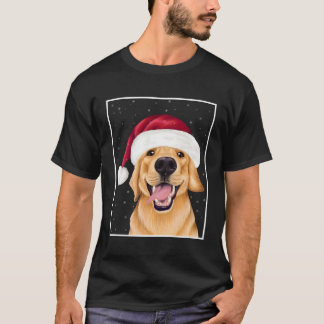 T-shirt Golden Retriever dans le chien de chapeau de Père 