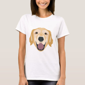 T-shirt Golden retriever d'illustration