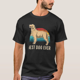 T-shirt Golden Retriever Dog Sunset