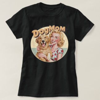 T-shirt Golden Retriever Dogmom pour amoureux des