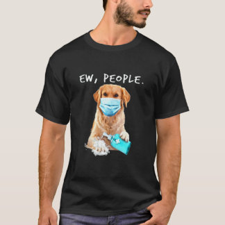 T-shirt Golden Retriever Drôle Ew Personnes portant un mas