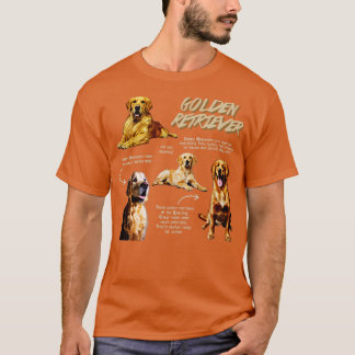 T-shirt Golden Retriever Fun Fun Faits