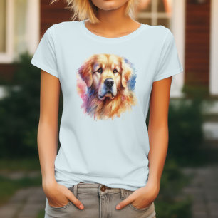 T-shirt Golden Retriever Grace : Aquarelle Elégance