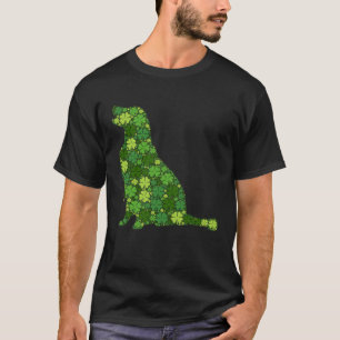 T-shirt Golden Retriever Irlandais Shamrock Clover - St Pa