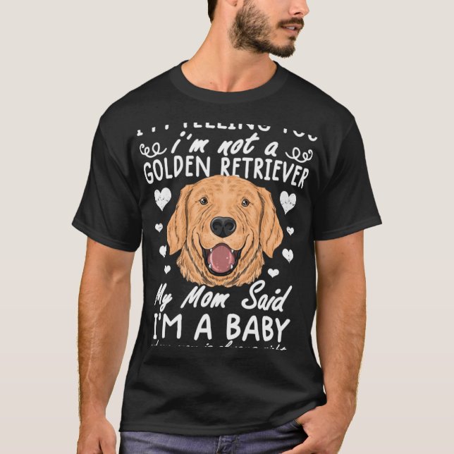 T-shirt golden retriever mom  for women  golden retriever (Devant)
