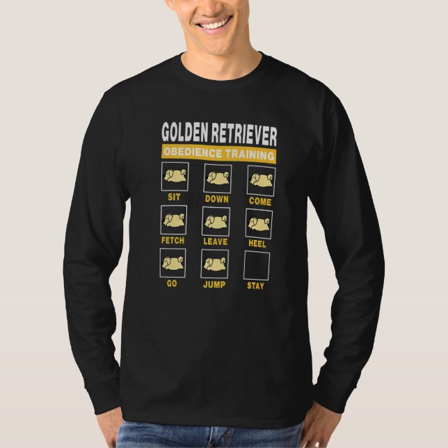 T-shirt Golden Retriever Obedience Training Dog Guide to T (Devant)