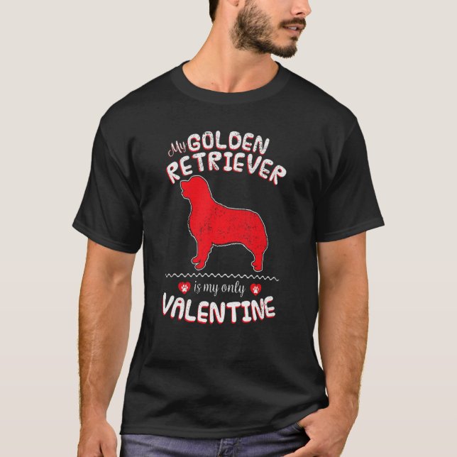 T-shirt Golden Retriever Papa Ou Maman (Devant)