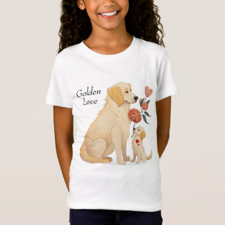 T-Shirt Golden Retriever Puppy Fête des mères