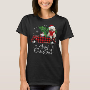 T-shirt Golden Retriever Ride Red Truck
