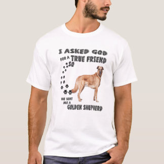 T-shirt Golden Shepherd Citer Maman Papa Costume, Allemand
