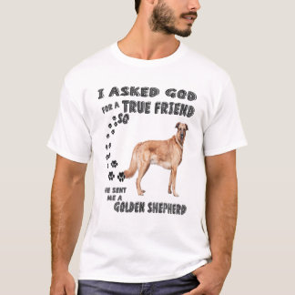 T-shirt Golden Shepherd Citer Maman Papa Costume, Allemand
