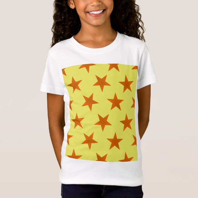 T-Shirt Golden Stars Motif 4 (Devant)