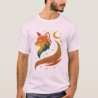 T-shirt Golden Tail Fox - Conception Cosmologique des bois