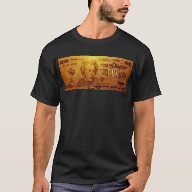 T-shirt Golden US Bill de vingt dollars (Devant)