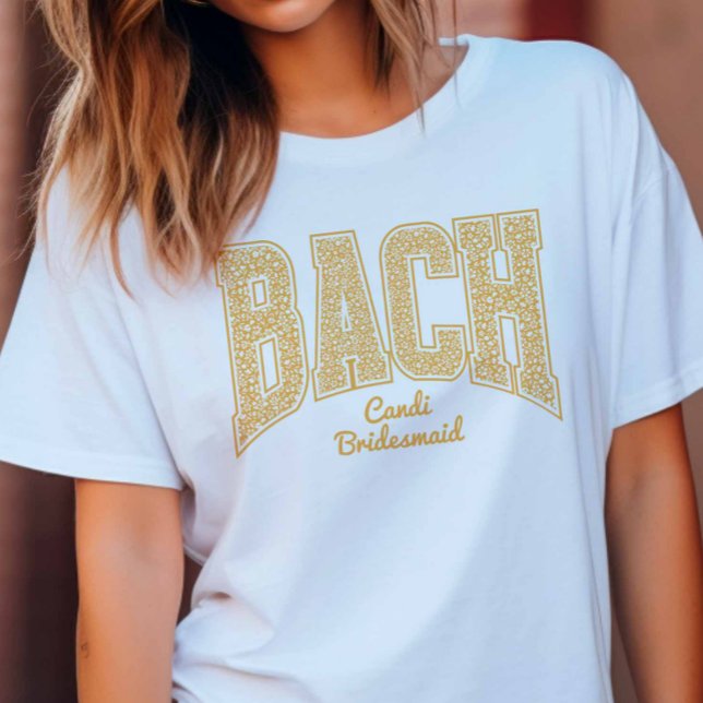 T-shirt Golden Yellow Floral BACH Party Bridesmaid (Créateur téléchargé)