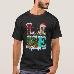 T-shirt Goldendoodle sapin de Noël Light Pyjama Chien Xmas