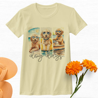 T-shirt Goldendoodles en Lunettes de soleil Chien Jours d'