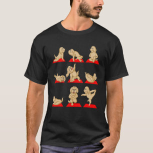 T-shirt Goldendoodles Yoga Pose Méditation Drôle Namaste