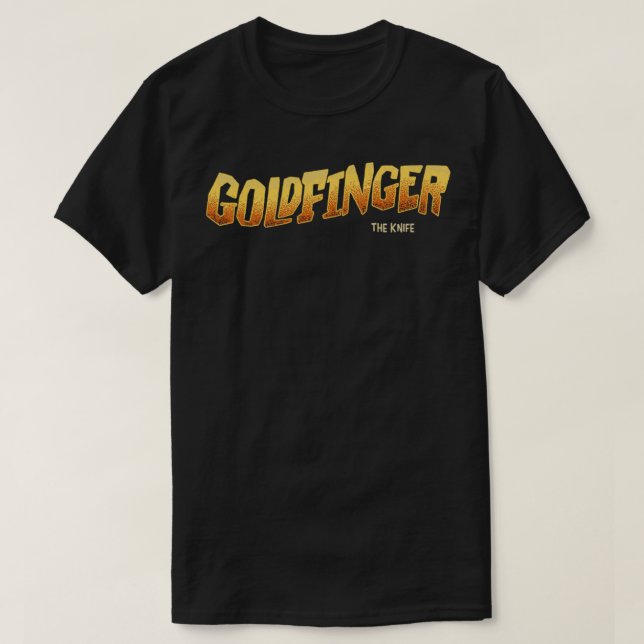T-shirt Goldfinger couteau (Design devant)