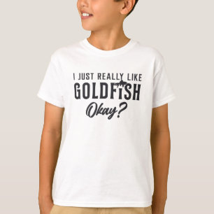 T-shirt Goldfish J'Aime Vraiment Goldfish Animal Pet