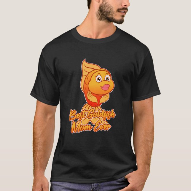 T-shirt Goldfish Mom Ironic Aquarium Fish (Devant)
