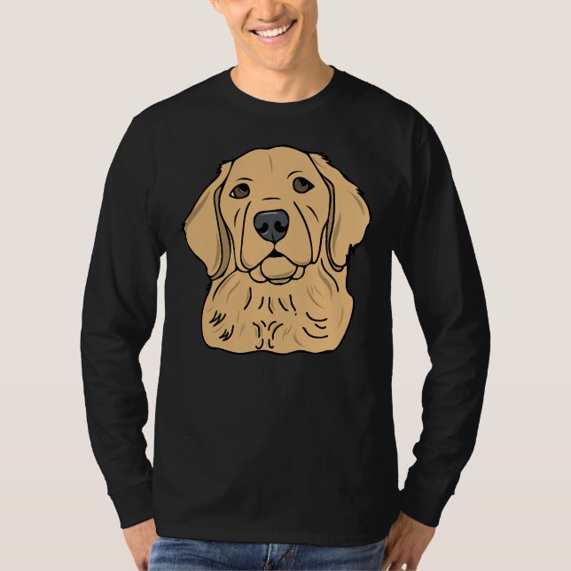 T-shirt Goldie Golden Retriever 521 (Devant)