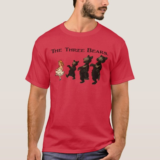 T-shirt Goldilocks & The Three Bears - Livre pour enfants (Devant)