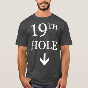 T-shirt Golf 19th Hole Arrow Down