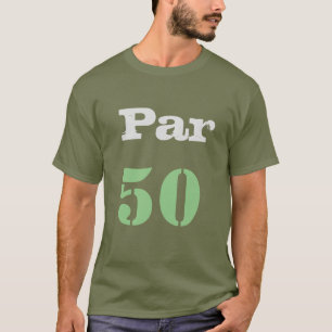 T-shirt Golf 50e anniversaire avec numéro par cinquante 
