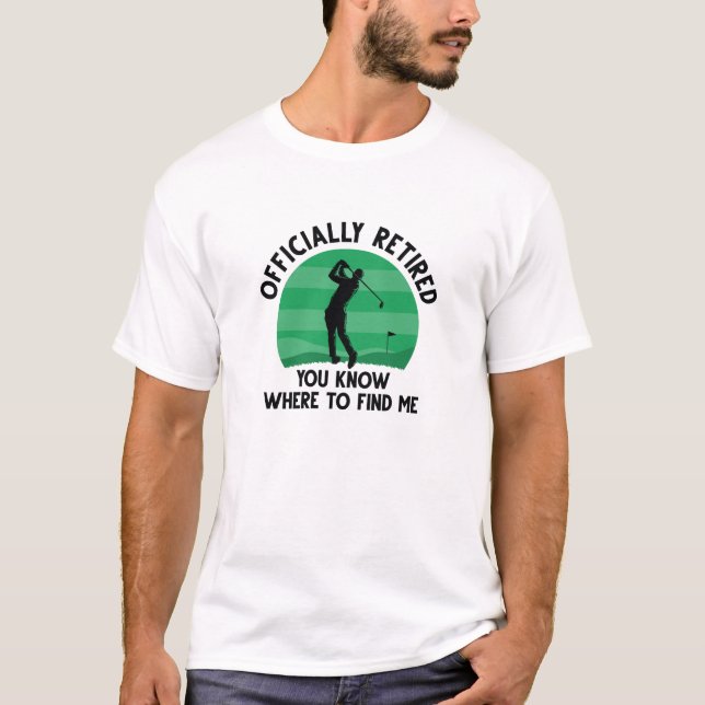 T-shirt Golf à la retraite officielle (Devant)