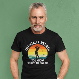 T-shirt Golf à la retraite officielle