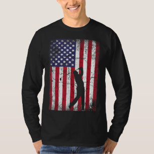 T-shirt Golf American Drapeau 4 juillet femme cadeau