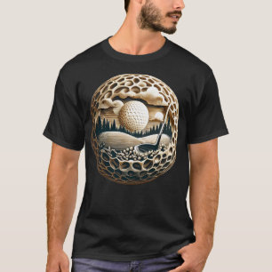 T-shirt Golf Ball Artistry Elégance sur le golf Green