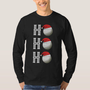 T-shirt Golf Ball Noël Santa Hat Golf Party Don f