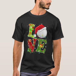 T-shirt Golf Christmas Funky Sports Lover Xmas Ball Père N
