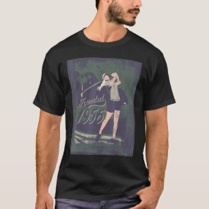 T-shirt Golf Club 1956 Tournoi de golf Lady Golfer Tee - s